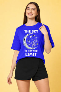 The Sky is The Limit Printed Oversized Baggy Loose Fit T-Shirt