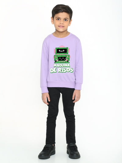 Kids Boys Robot Trendy Graphic Sweatshirt