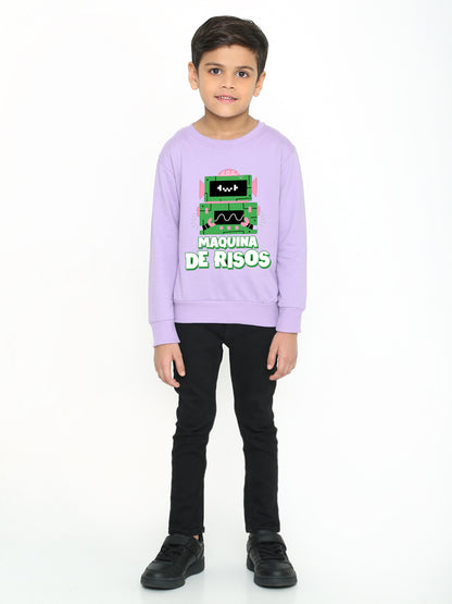Kids Boys Robot Trendy Graphic Sweatshirt
