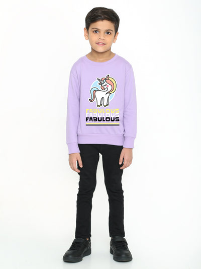 Kids Boys Fabulous Unicorn Graphic Sweatshirt