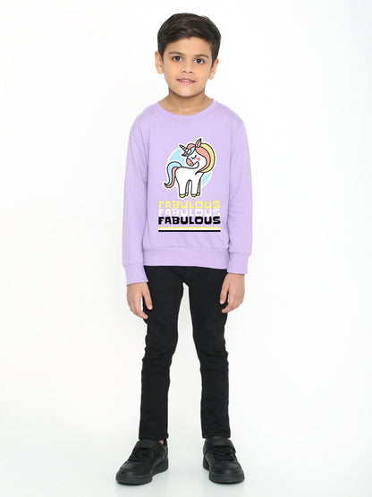Kids Boys Fabulous Unicorn Graphic Sweatshirt