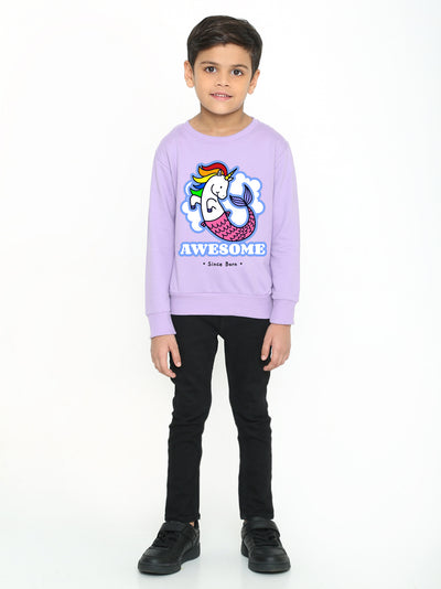 Kids Boys Mermicorn Awesome Since Born Graphic Sweatshirt