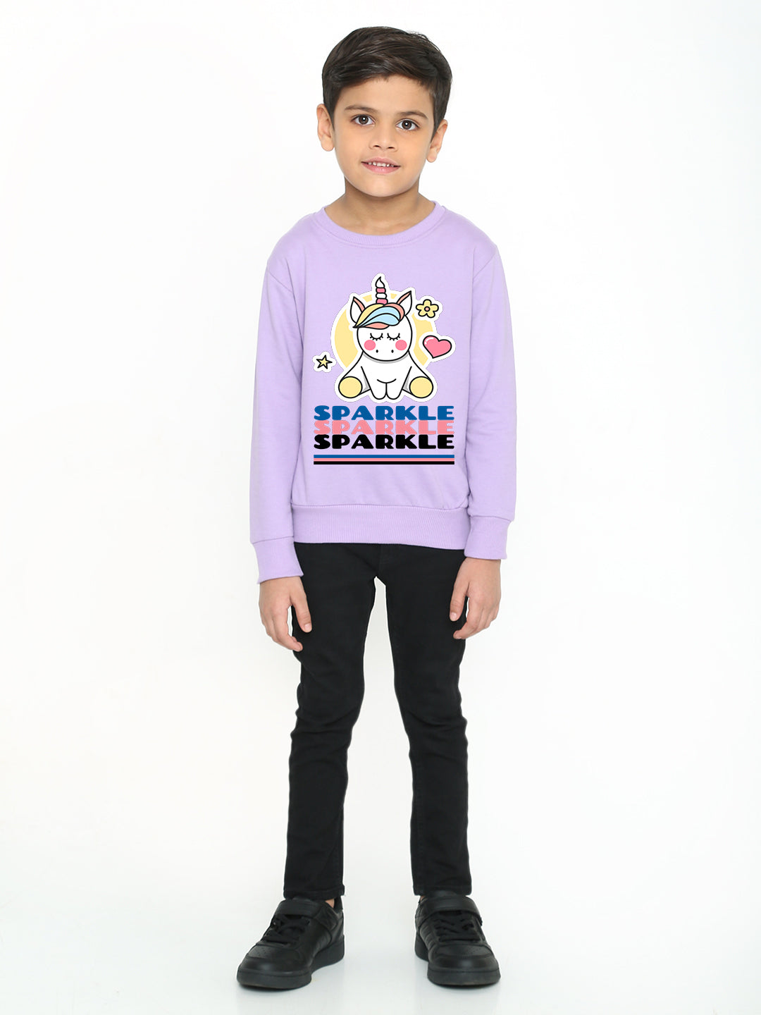 Kids' Boys Sparkle Unicorn Graphic Sweatshirt