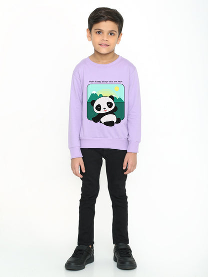 Kids Cute Panda Boys' Graphic Sweatshirt