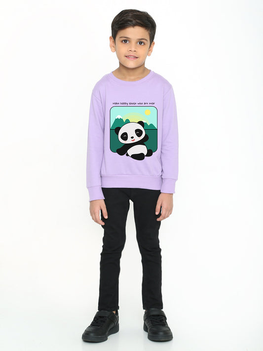 Kids Cute Panda Boys' Graphic Sweatshirt