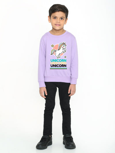 Kids Boys Unicorn Rainbow Graphic Sweatshirt – Stylish & Cozy