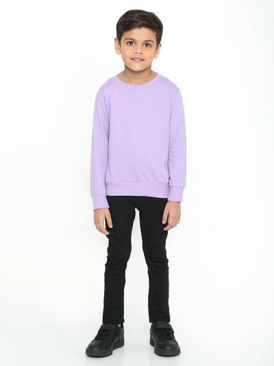 Kids Boys Plain Sweatshirt – Stylish & Comfortable