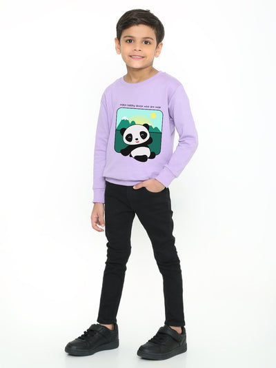 Kids Cute Panda Boys' Graphic Sweatshirt