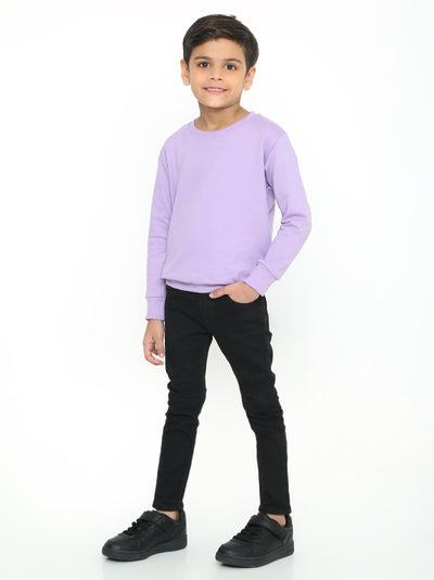 Kids Boys Plain Sweatshirt – Stylish & Comfortable