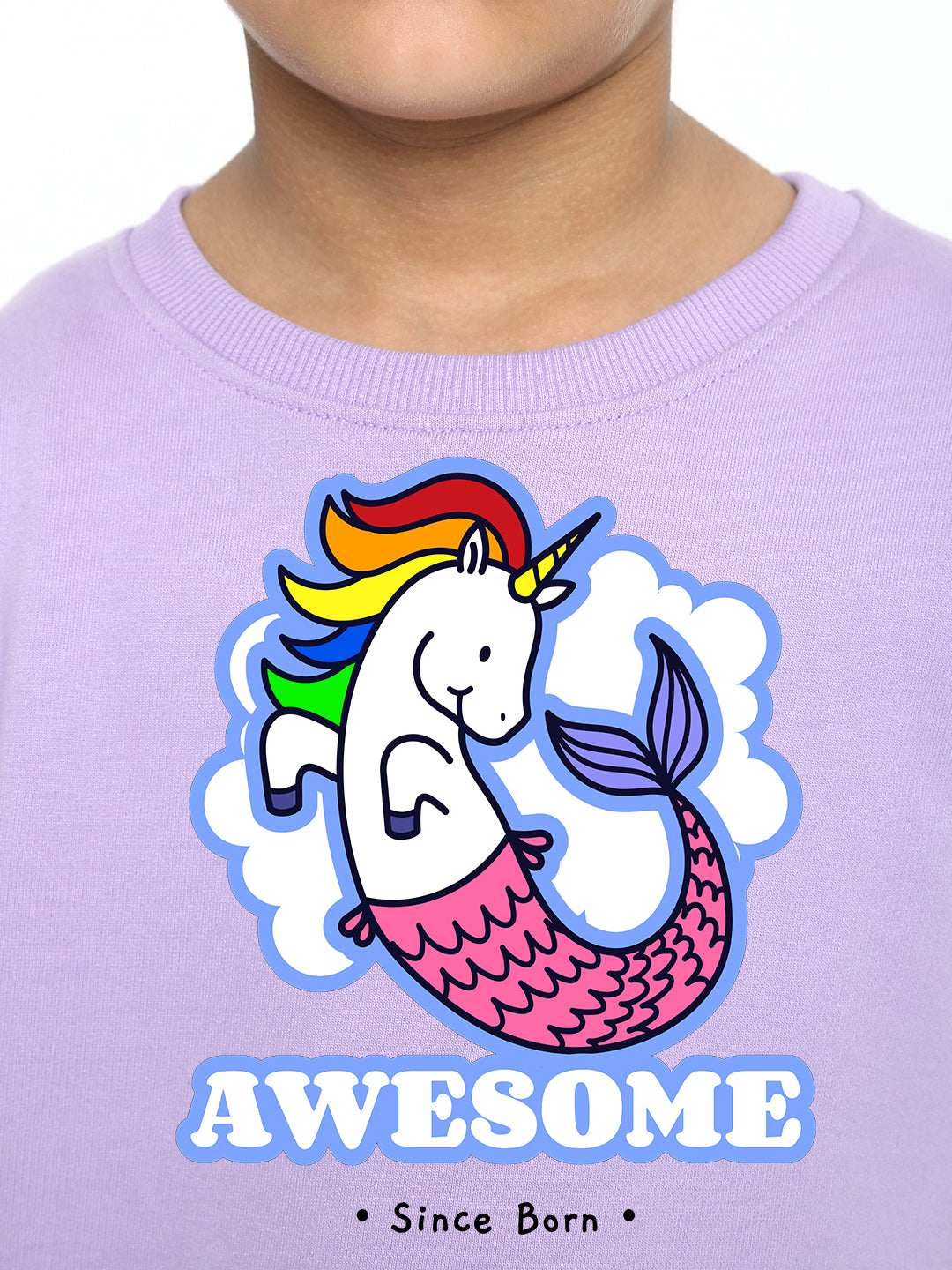 Kids Boys Mermicorn Awesome Since Born Graphic Sweatshirt