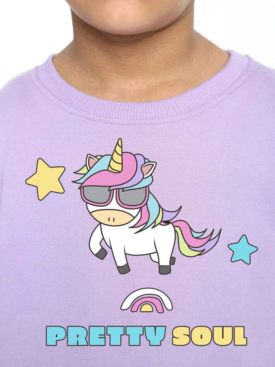 Kids Boys Unicorn Pretty Soul Graphic Sweatshirt