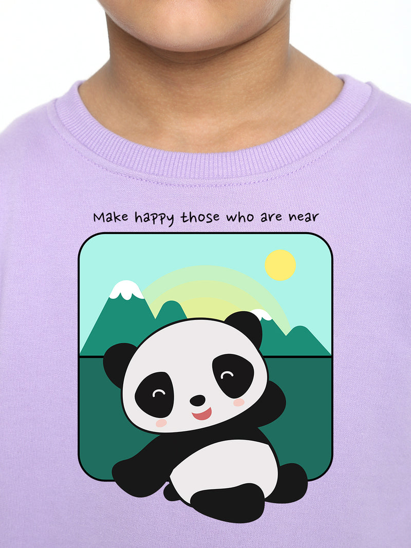 Kids Cute Panda Boys' Graphic Sweatshirt