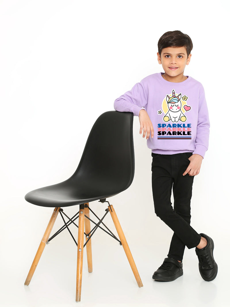 Kids' Boys Sparkle Unicorn Graphic Sweatshirt