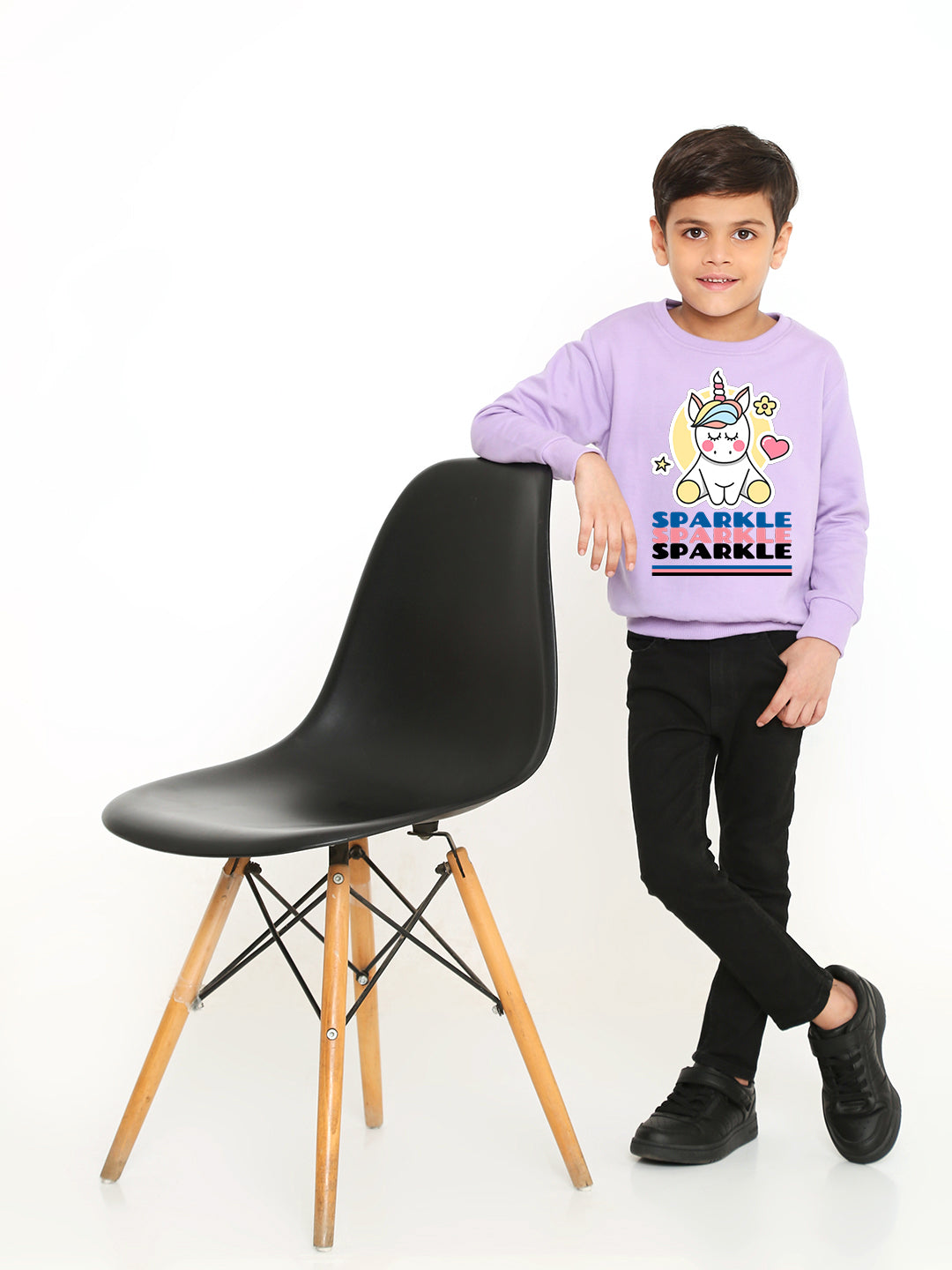 Kids' Boys Sparkle Unicorn Graphic Sweatshirt