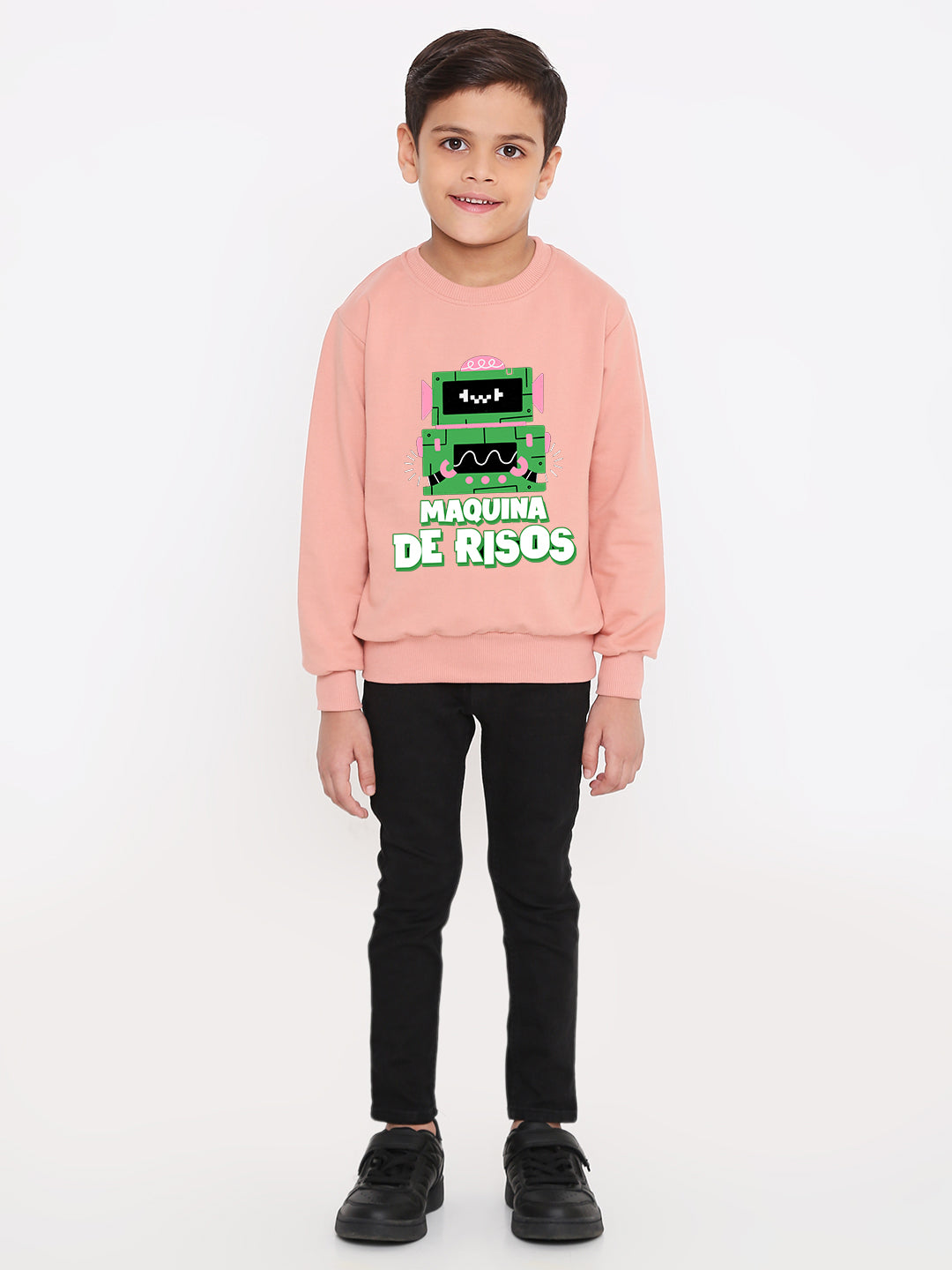 Kids Boys Robot Trendy Graphic Sweatshirt
