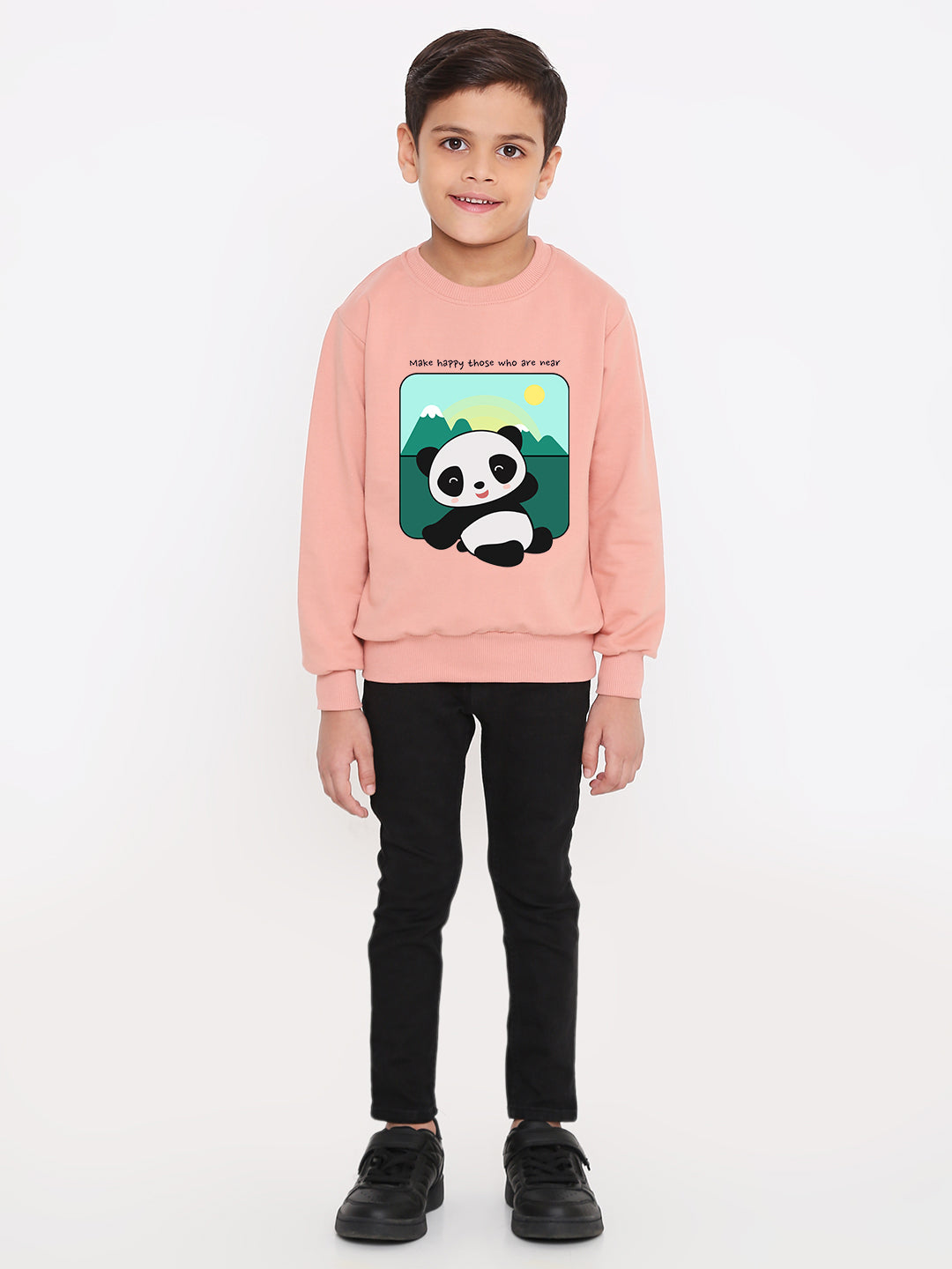 Kids Cute Panda Boys' Graphic Sweatshirt