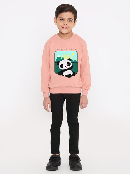 Kids Cute Panda Boys' Graphic Sweatshirt