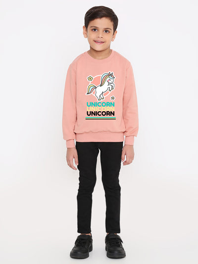 Kids Boys Unicorn Rainbow Graphic Sweatshirt – Stylish & Cozy