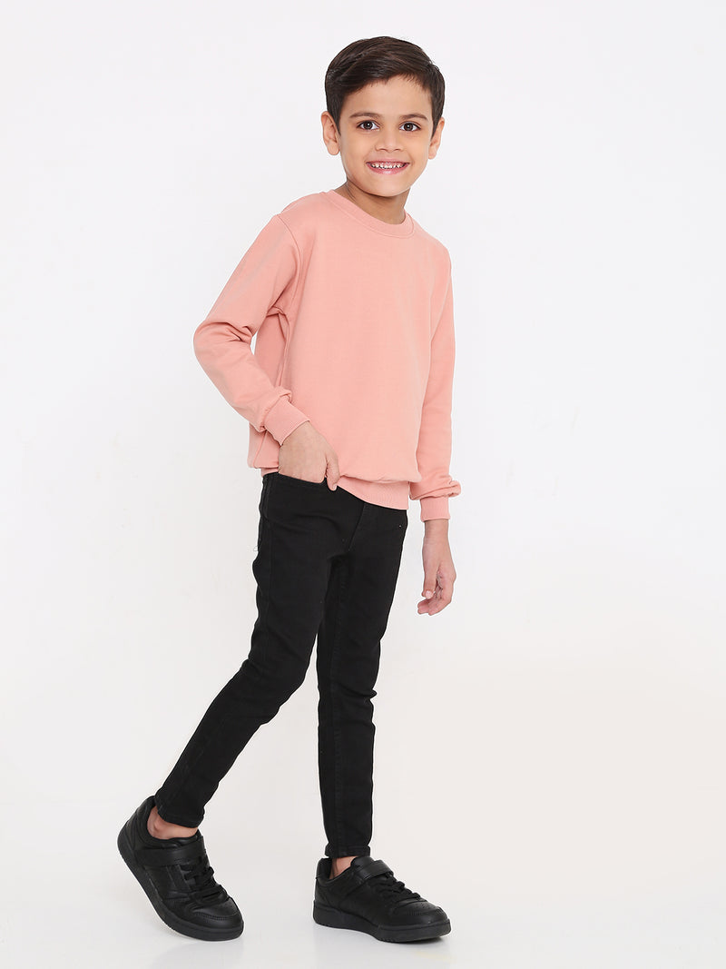 Kids Boys Plain Sweatshirt – Stylish & Comfortable