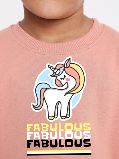 Kids Boys Fabulous Unicorn Graphic Sweatshirt