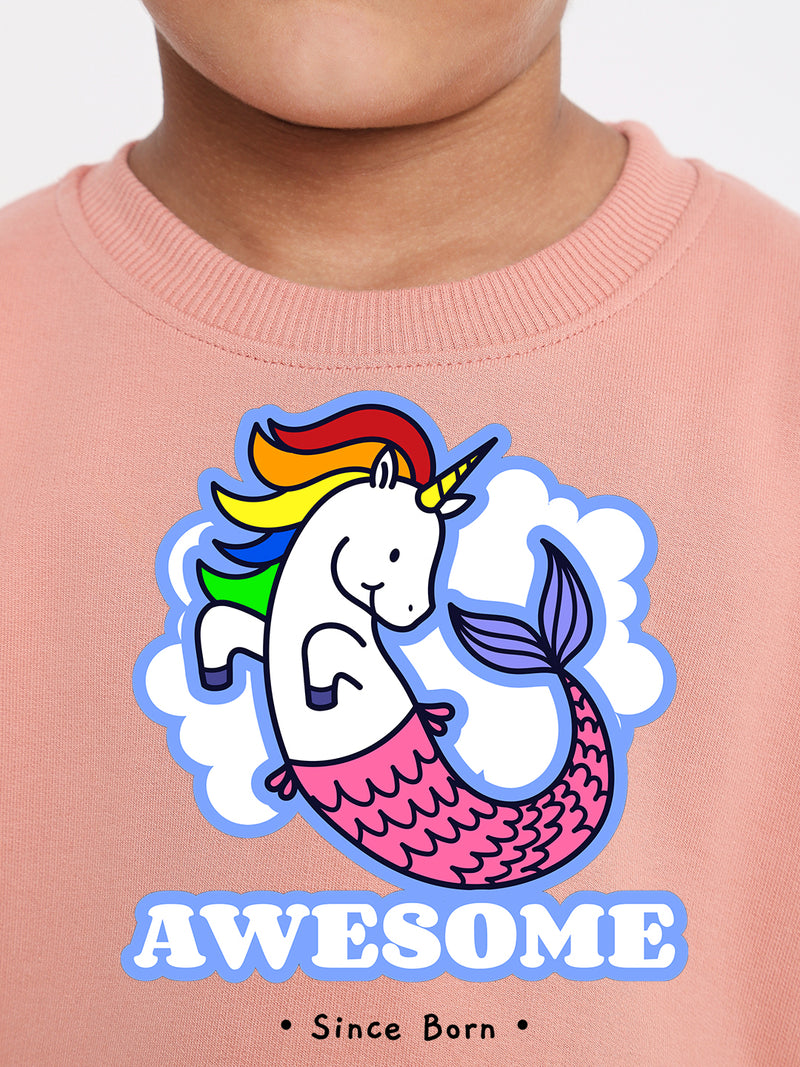 Kids Boys Mermicorn Awesome Since Born Graphic Sweatshirt