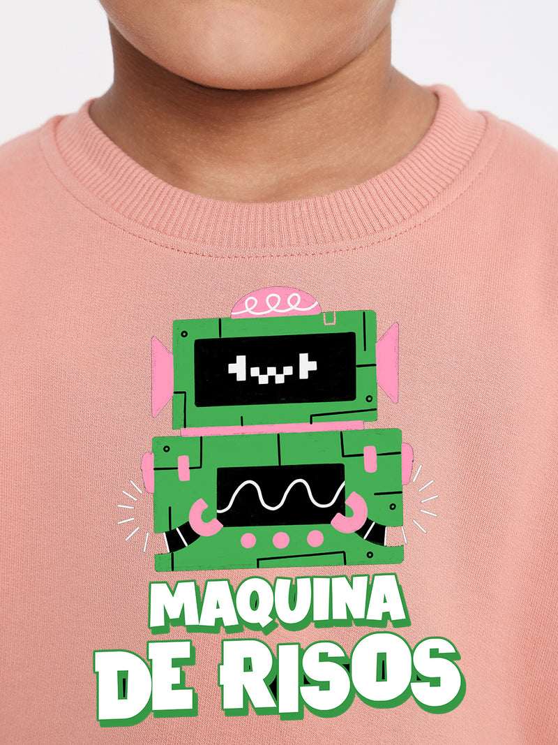 Kids Boys Robot Trendy Graphic Sweatshirt