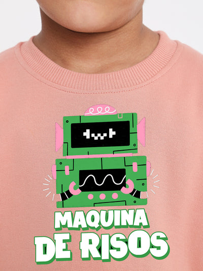 Kids Boys Robot Trendy Graphic Sweatshirt