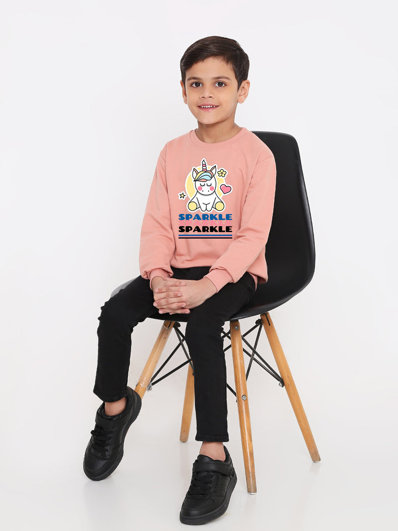 Kids' Boys Sparkle Unicorn Graphic Sweatshirt