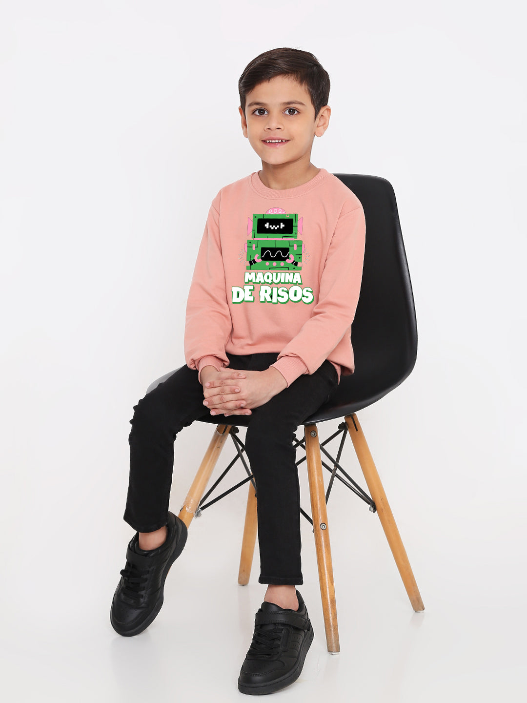 Kids Boys Robot Trendy Graphic Sweatshirt