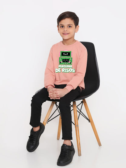 Kids Boys Robot Trendy Graphic Sweatshirt