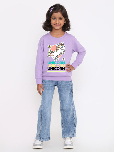 Kids Girls Unicorn Sweatshirt