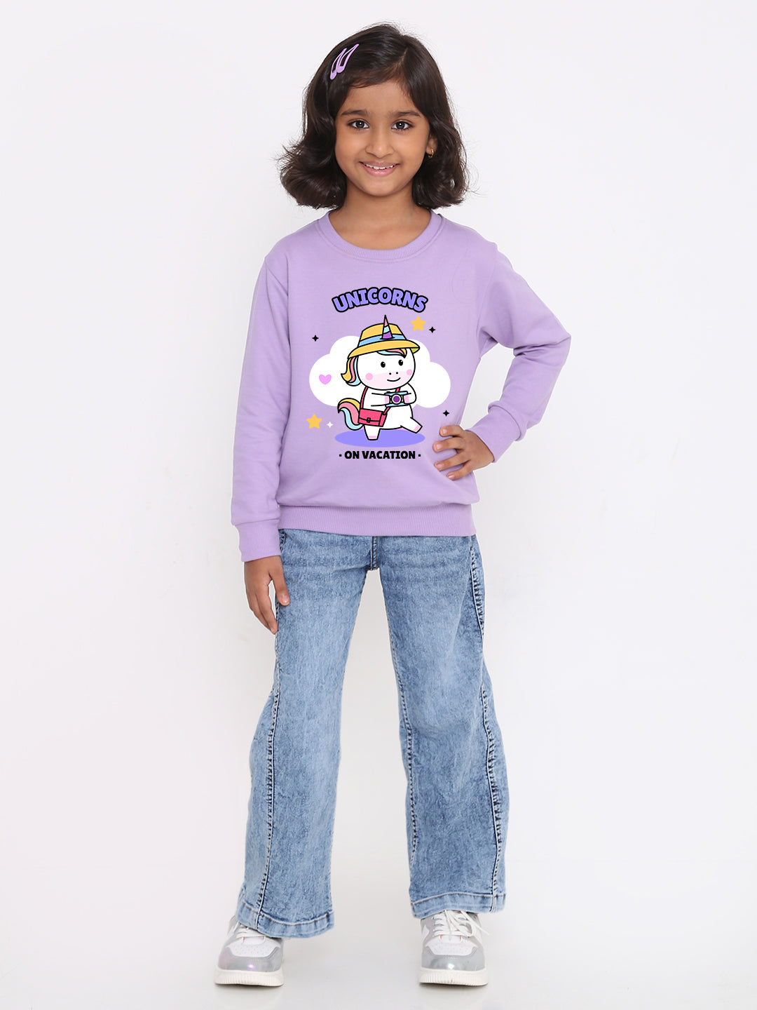 Kids Girls' Unicorn Vacation Sweatshirt