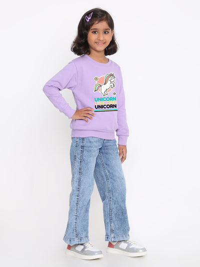 Kids Girls Unicorn Sweatshirt