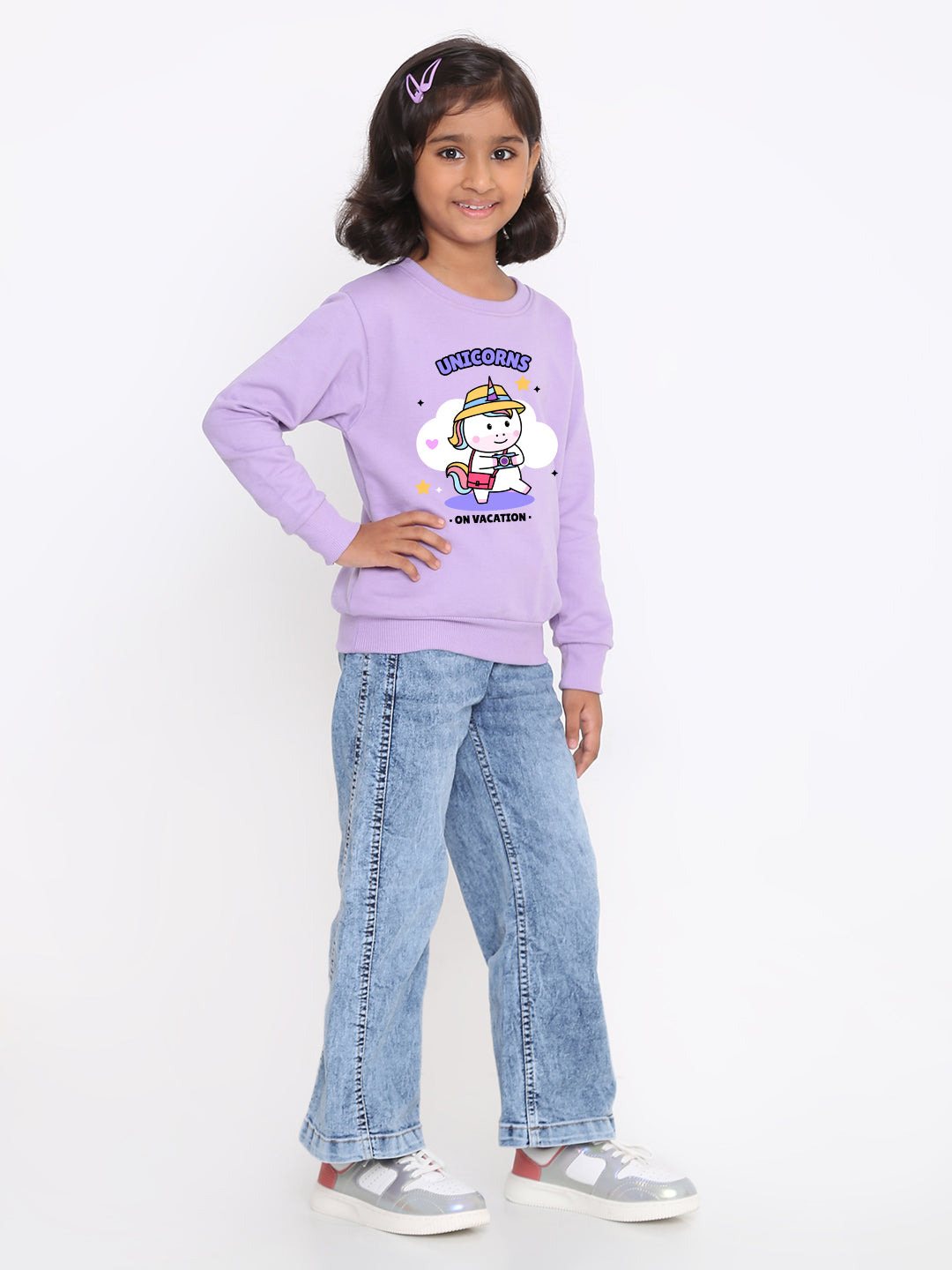 Kids Girls' Unicorn Vacation Sweatshirt