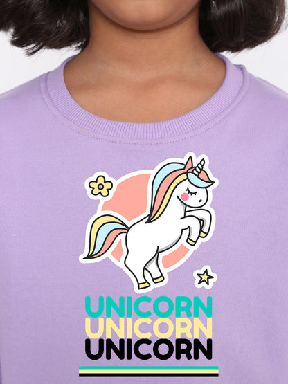 Kids Girls Unicorn Sweatshirt
