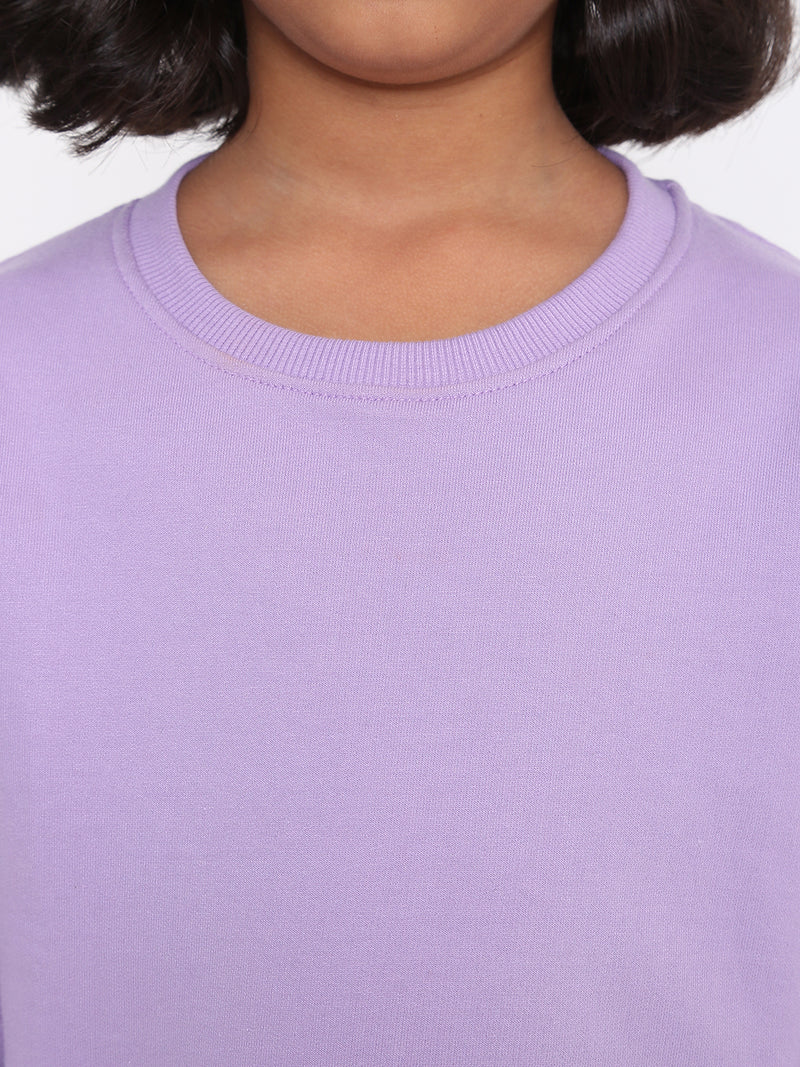 Kids' Girls Plain Sweatshirt - Soft & Stylish