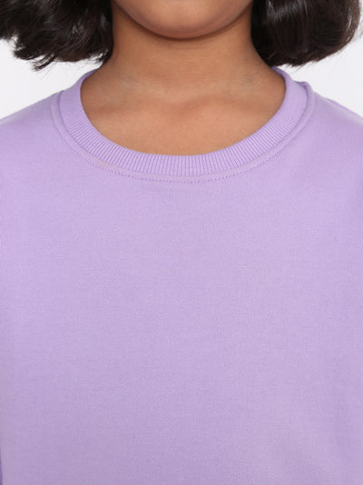 Kids' Girls Plain Sweatshirt - Soft & Stylish