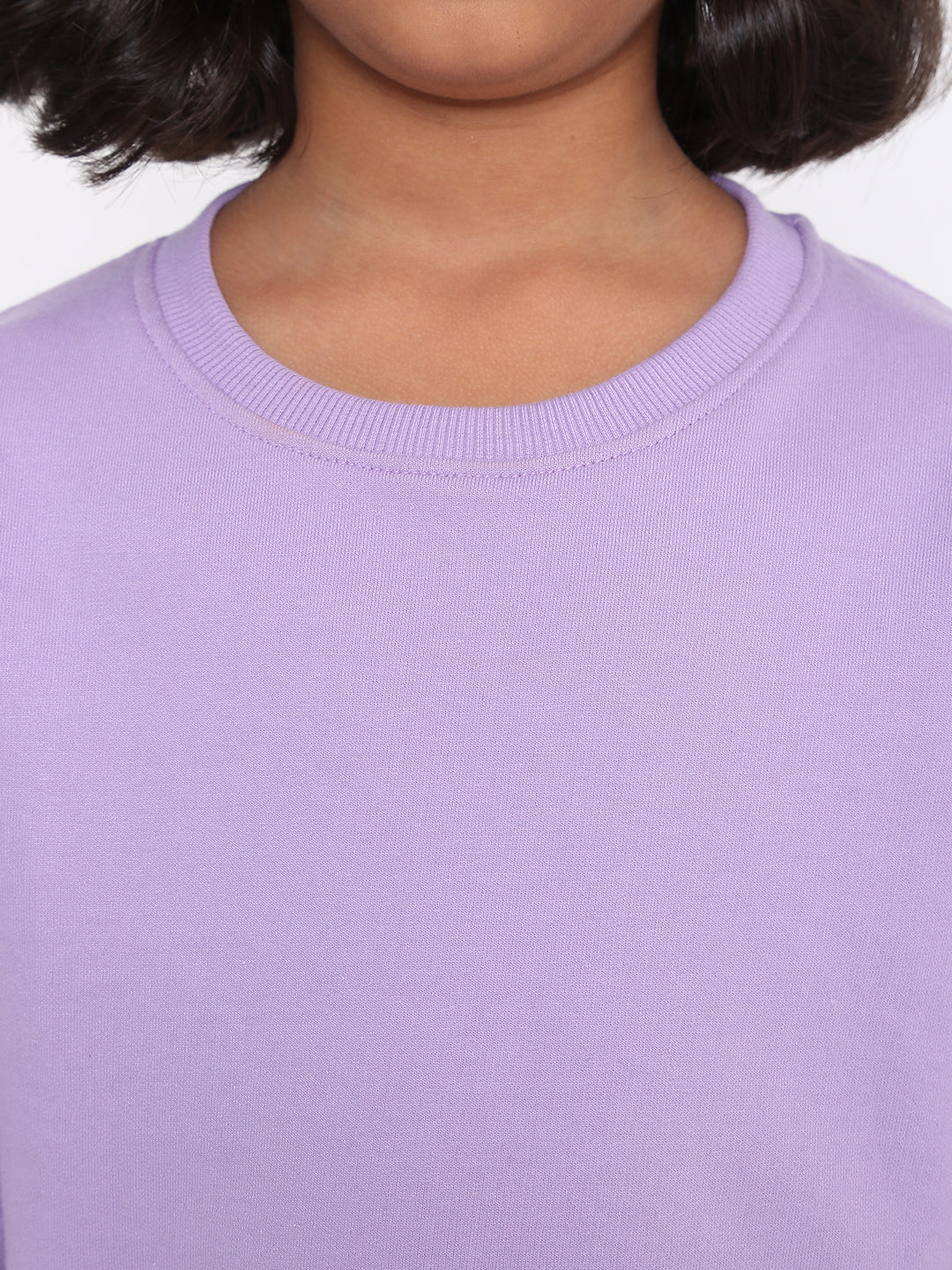 Kids' Girls Plain Sweatshirt - Soft & Stylish