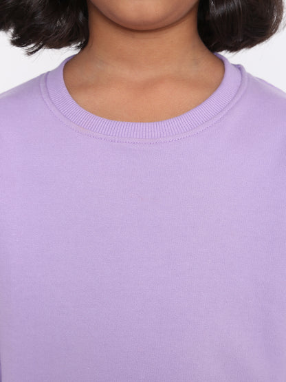 Kids' Girls Plain Sweatshirt - Soft & Stylish