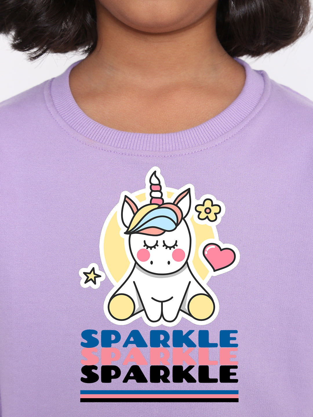 Kids Girls Unicorn Sparkle Sweatshirt