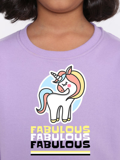 Unicorn Fabulous Sweatshirt for Girls