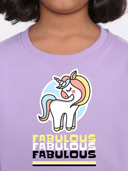 Unicorn Fabulous Sweatshirt for Girls