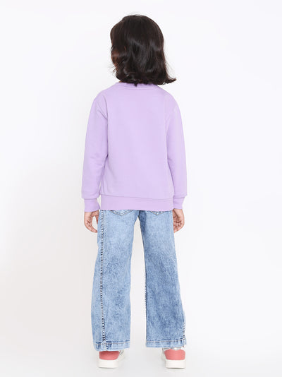 Kids' Girls Plain Sweatshirt - Soft & Stylish