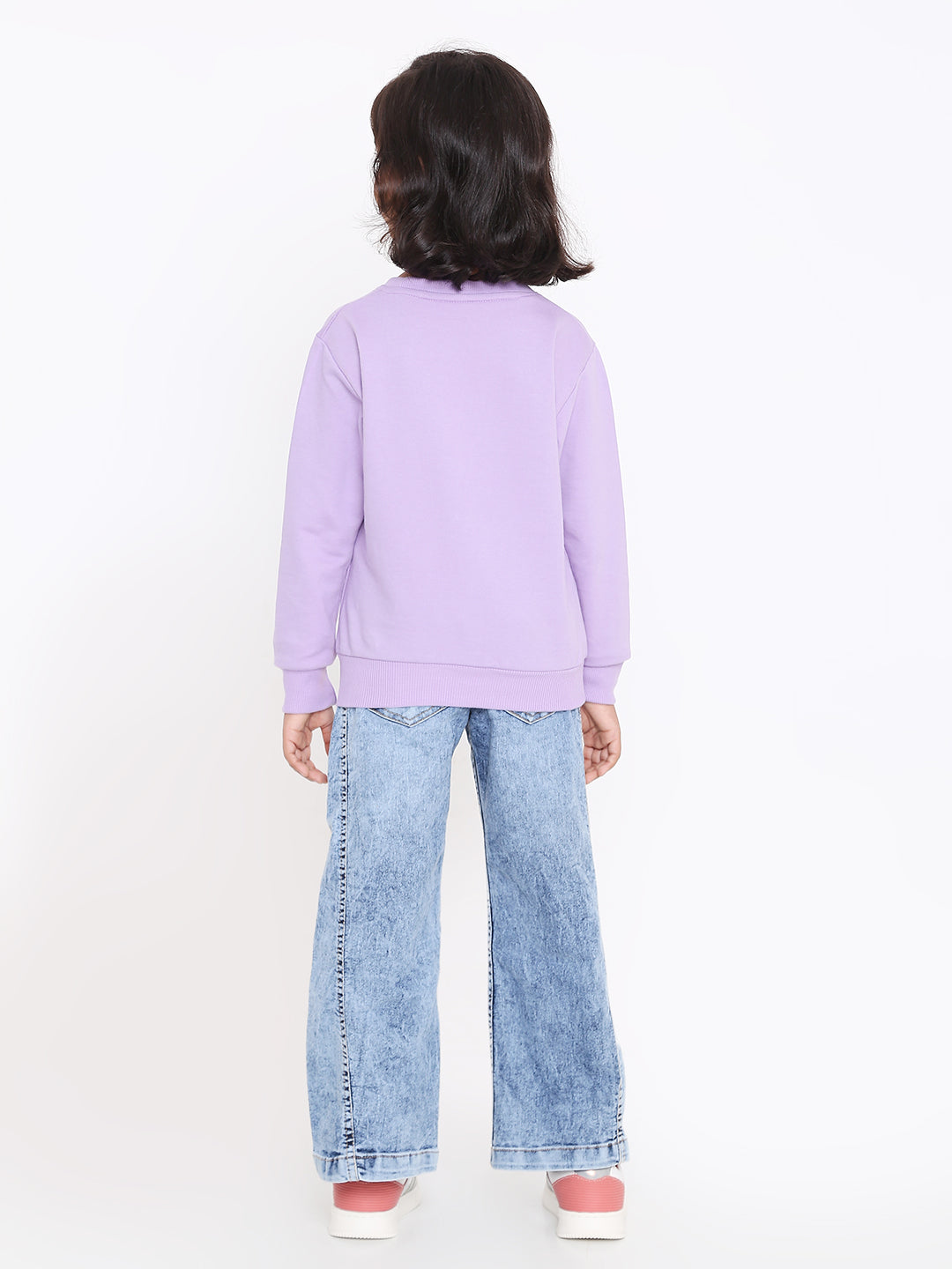 Kids' Girls Plain Sweatshirt - Soft & Stylish