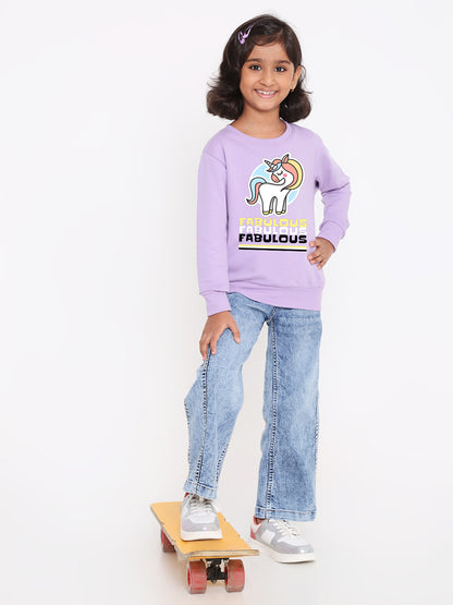 Unicorn Fabulous Sweatshirt for Girls