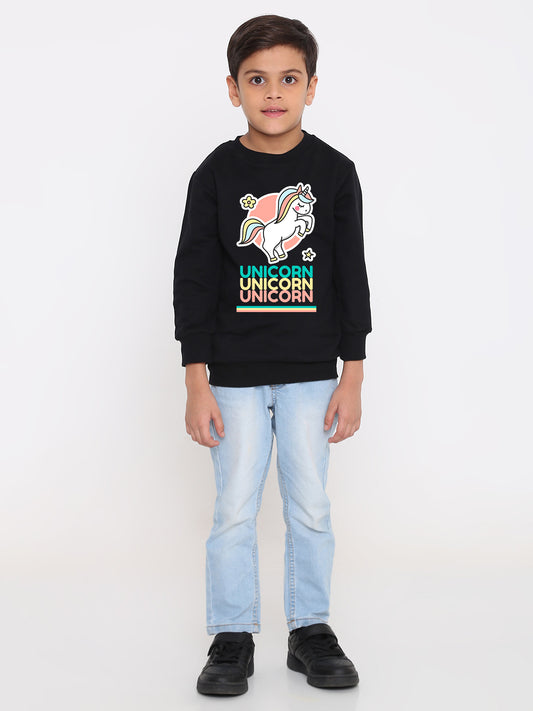 Kids Boys Unicorn Graphic Sweatshirt