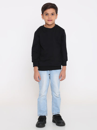 Kids Boys Plain Sweatshirt – Stylish & Comfortable
