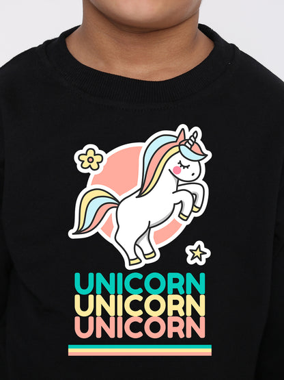 Kids Boys Unicorn Graphic Sweatshirt