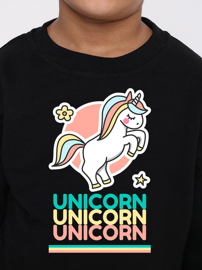 Kids Boys Unicorn Rainbow Graphic Sweatshirt – Stylish & Cozy