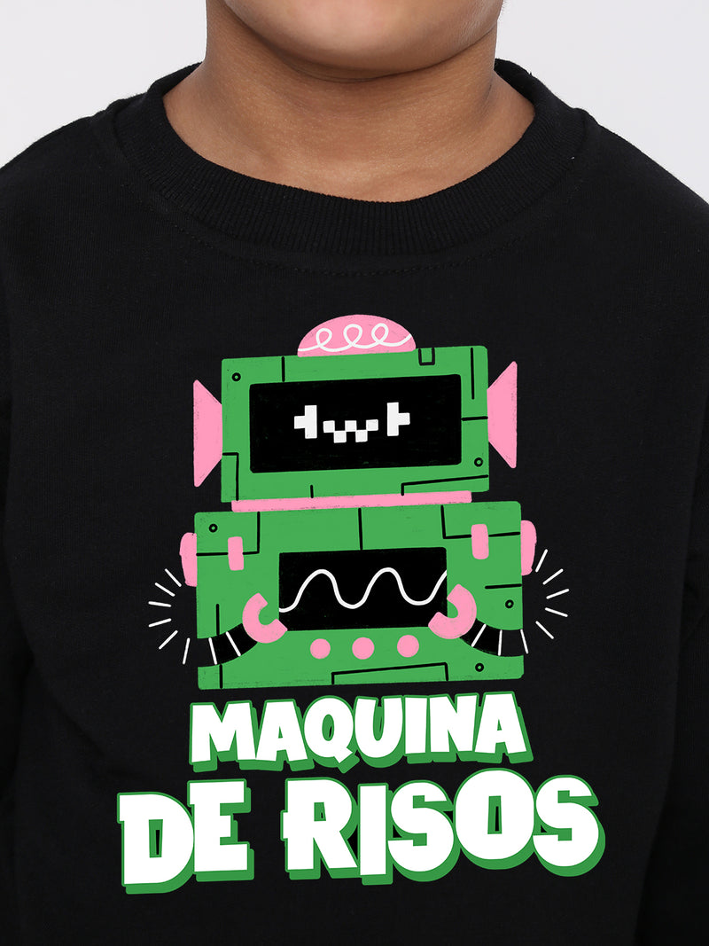 Kids Boys Robot Trendy Graphic Sweatshirt